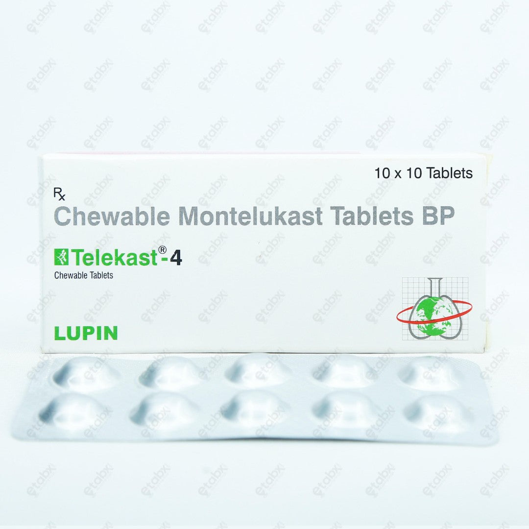 Telekast 4mg Chewable Tablet 10's