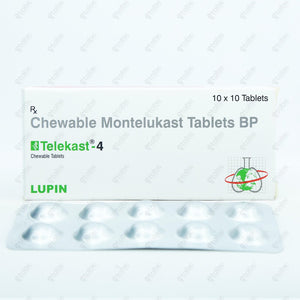 Telekast 4mg Chewable Tablet 10's