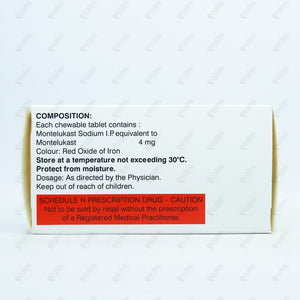 Telekast 4mg Chewable Tablet 10's