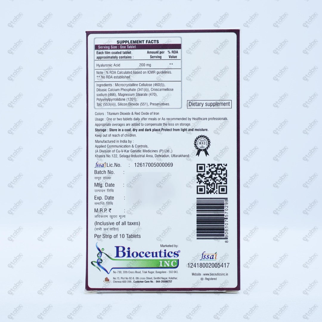 Hyaluron 200mg Tablets