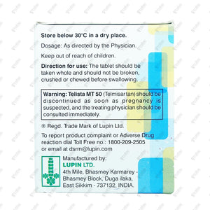 Telista MT 50mg Tablet 15's