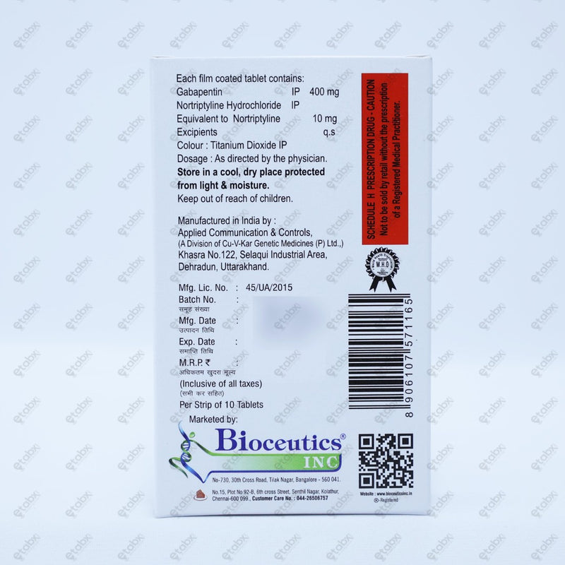 Nurona NT 400 Tablet 10