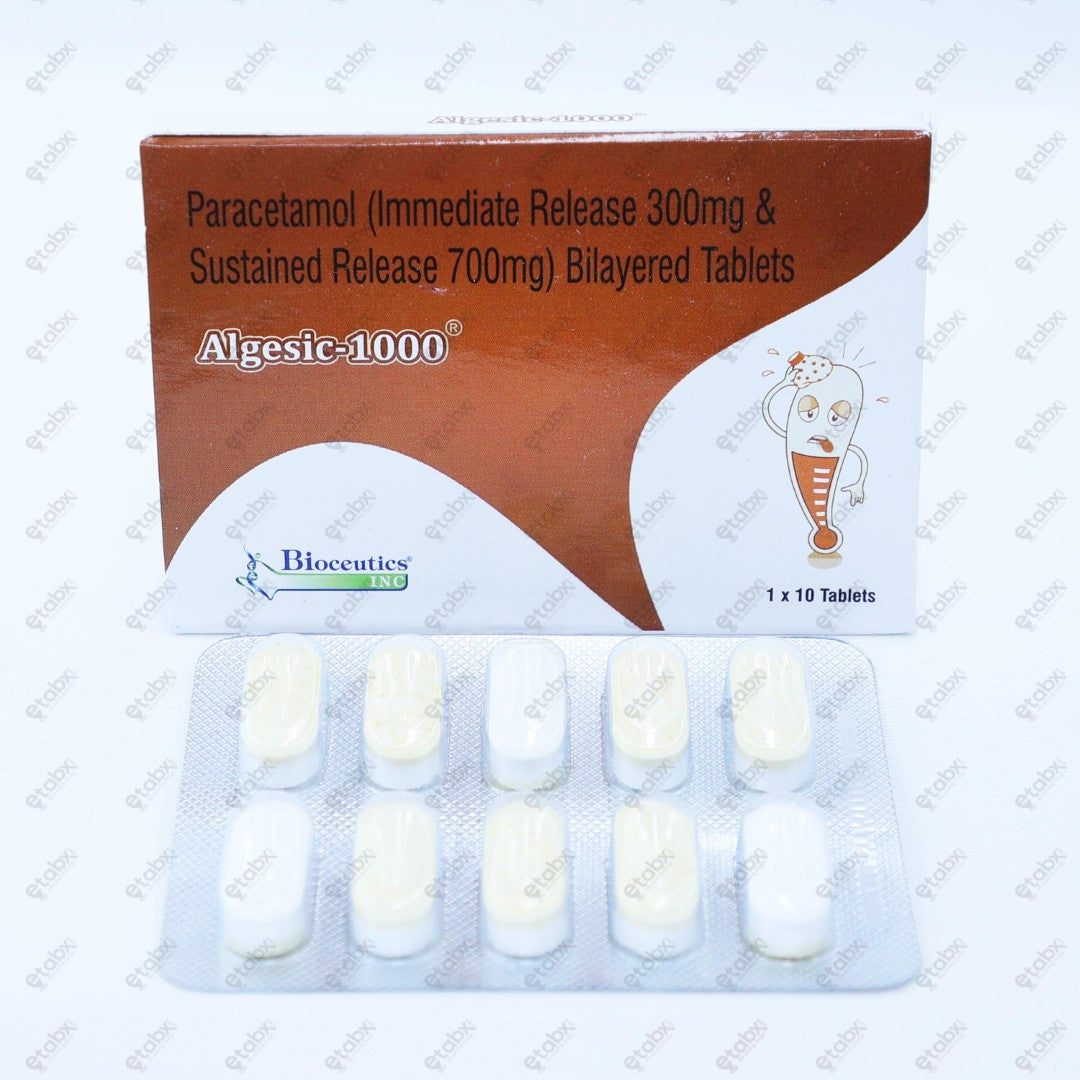 Algesic 1000mg Tablets 10'S