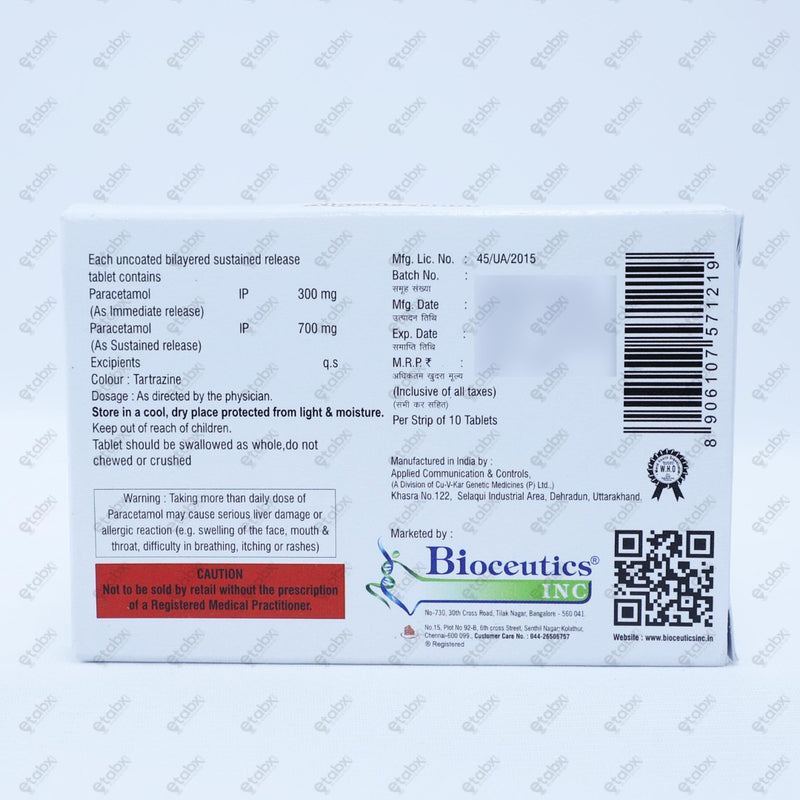 Algesic 1000mg Tablets 10'S