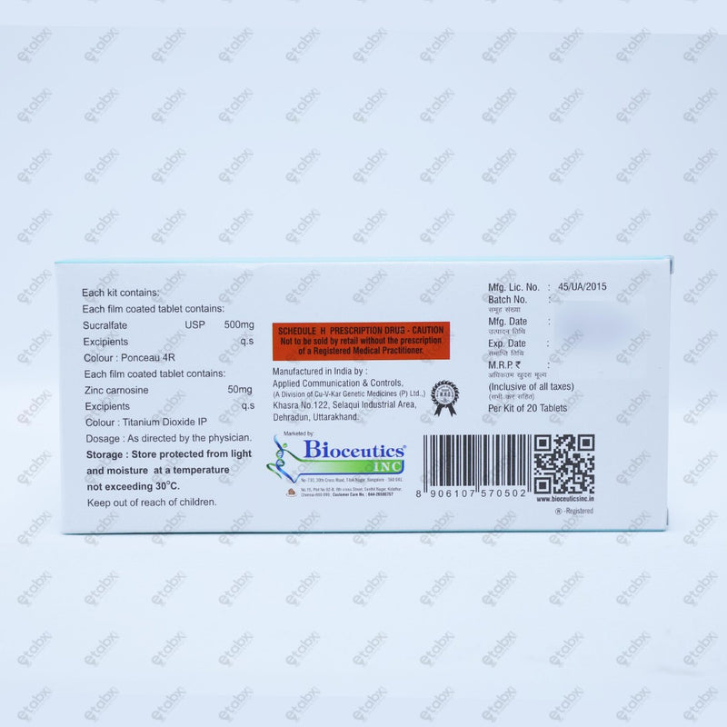 SUCRATAB Z Tablet 10s