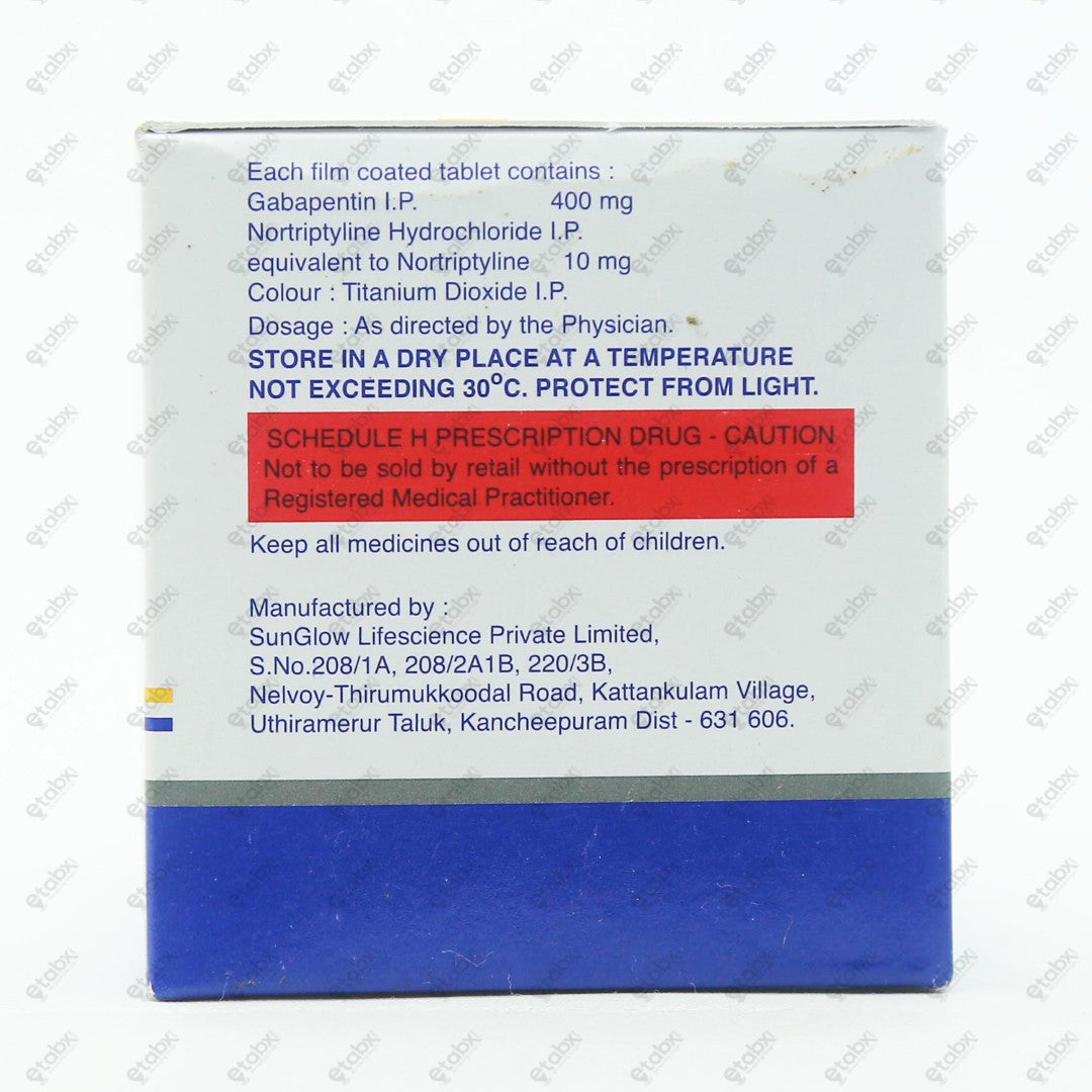 Gabator NT 400/10mg Tablet 10's