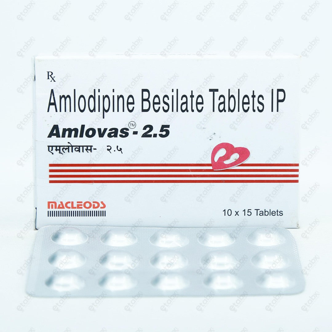 Amlovas 2.5mg Tablet 15's