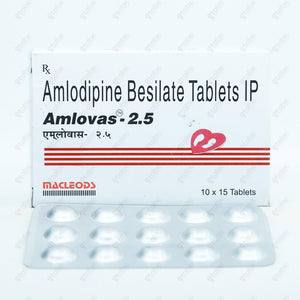 Amlovas 2.5mg Tablet 15's