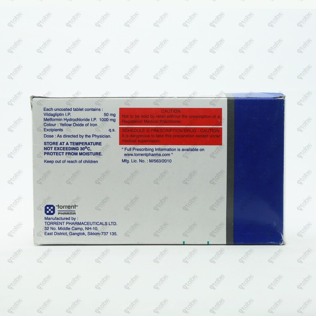 Torglip M 50mg/1000mg Tablet 10's