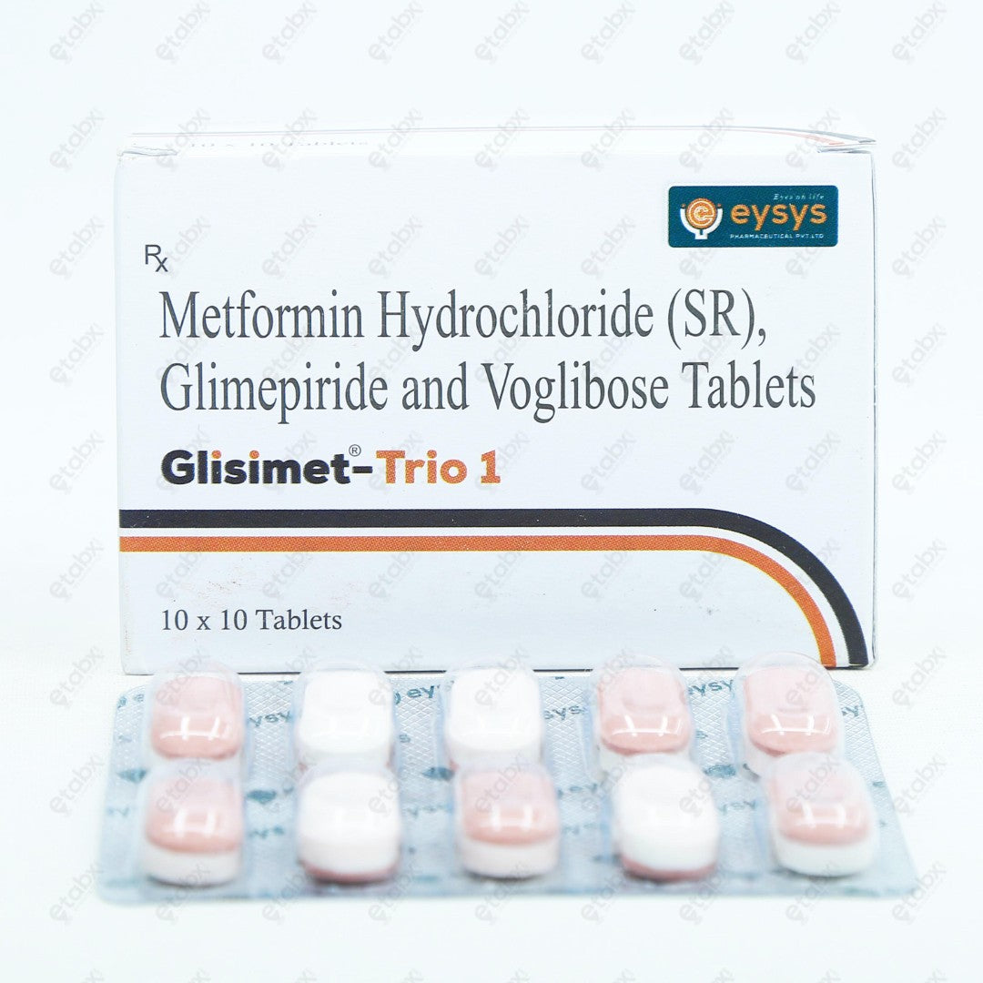 GLISIMET TRIO 1mg Tablet 10