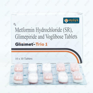 GLISIMET TRIO 1mg Tablet 10