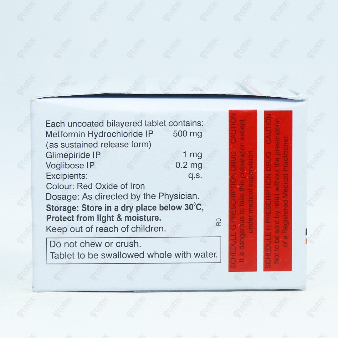 GLISIMET TRIO 1mg Tablet 10