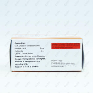 Glisimet 2mg Tablet 10's