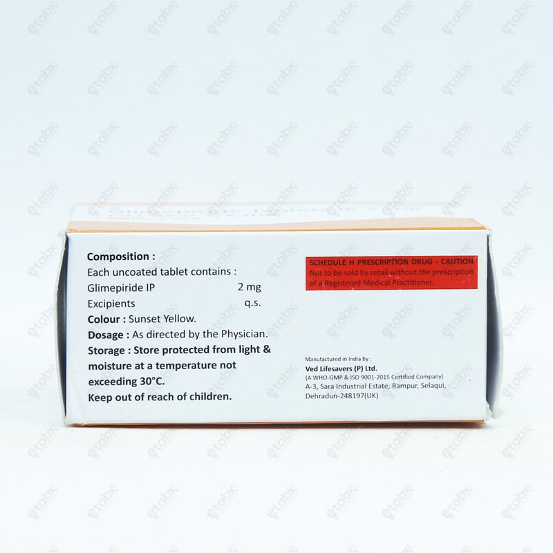 Glisimet 2mg Tablet 10's