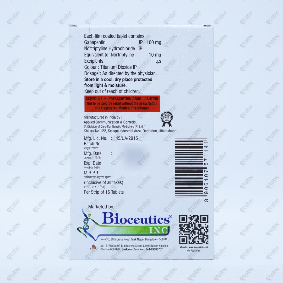 Nurona NT 100 Tablet 15 Tablets