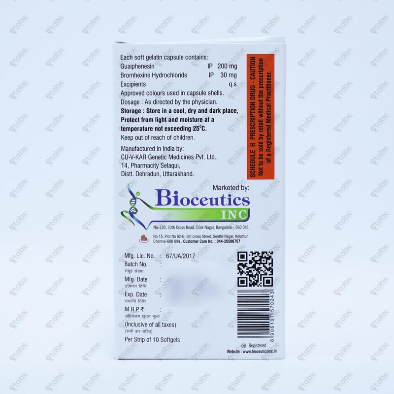 Bronchotuss Capsule 10's