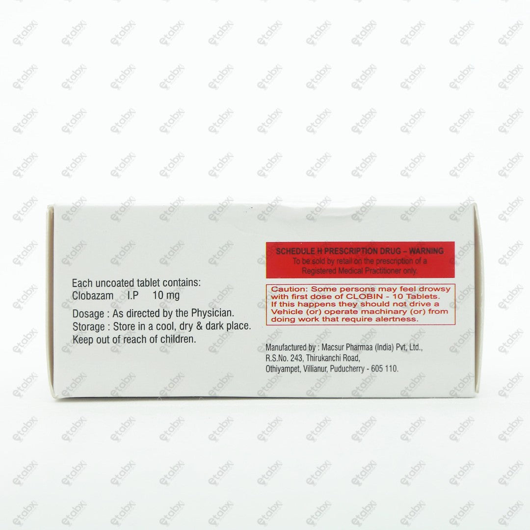 CLOBIN 10mg Tablets 10'S