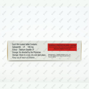 Gabaris 100mg Tablet 10's