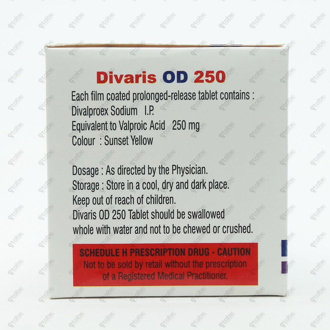 Divaris OD 250 Tablets 10's
