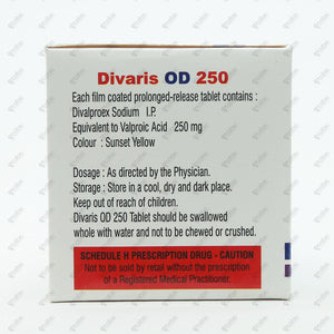 Divaris OD 250 Tablets 10's