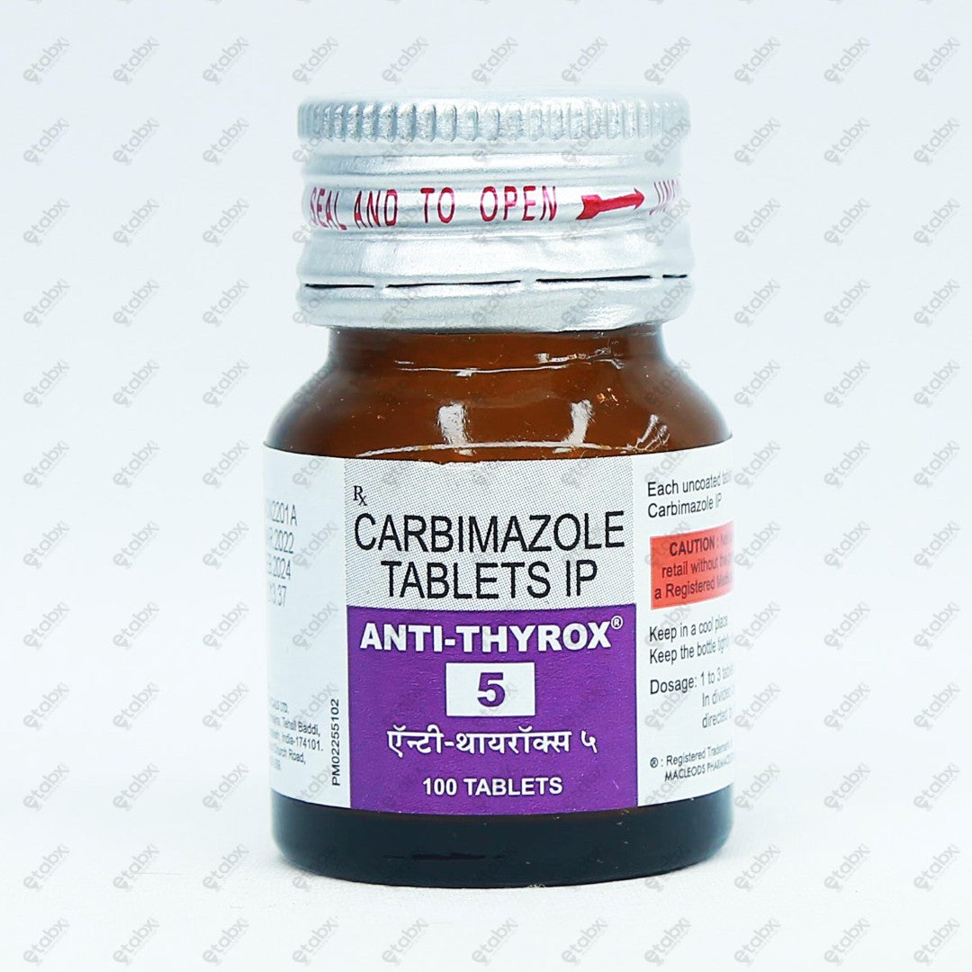 Anti Thyrox 5mg Tablet 100's