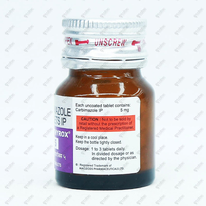 Anti Thyrox 5mg Tablet 100's