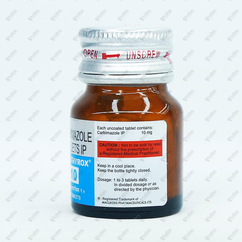 Anti Thyrox 10mg Tablet 100's