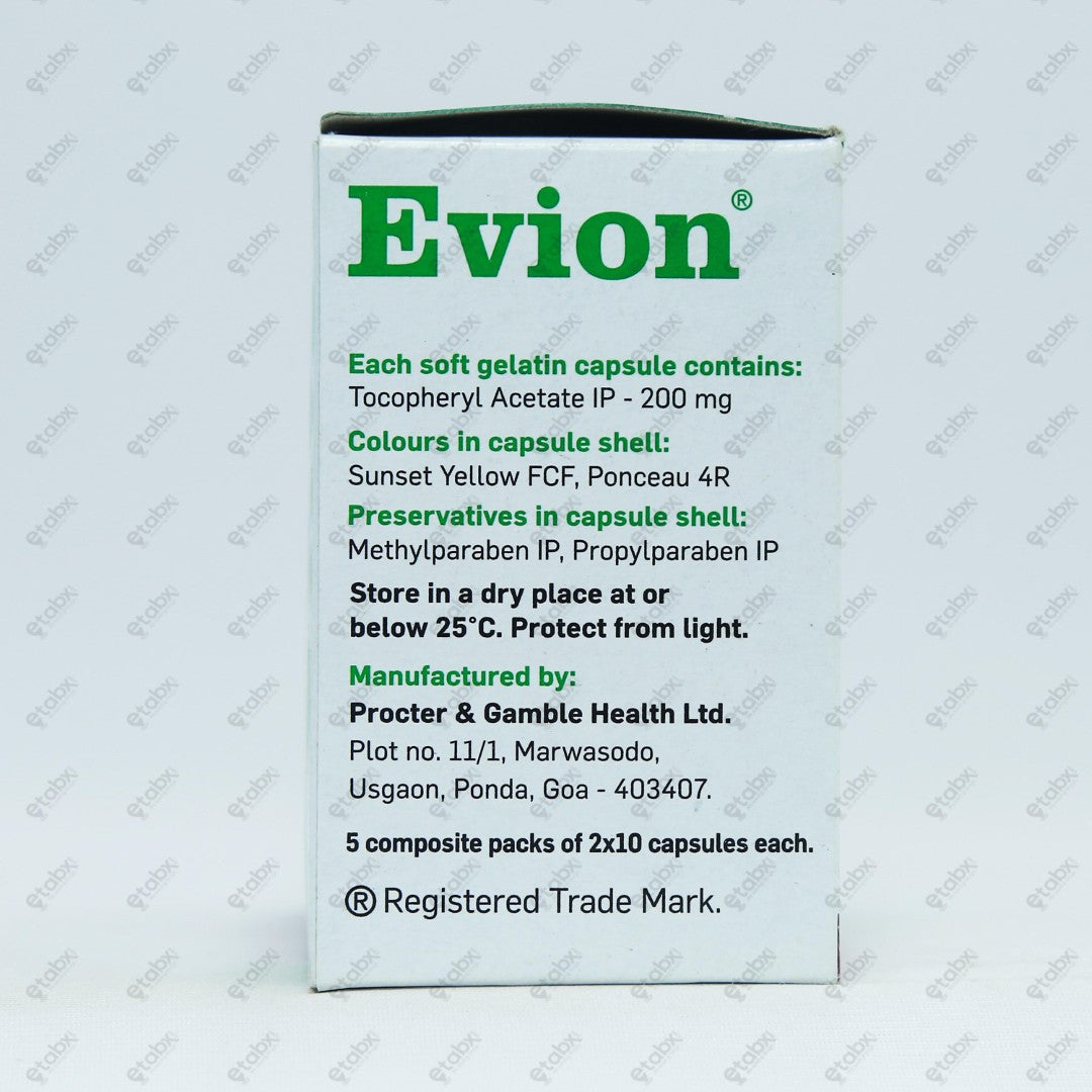 Evion 200mg Capsule 10