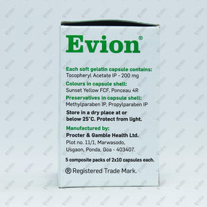 Evion 200mg Capsule 10