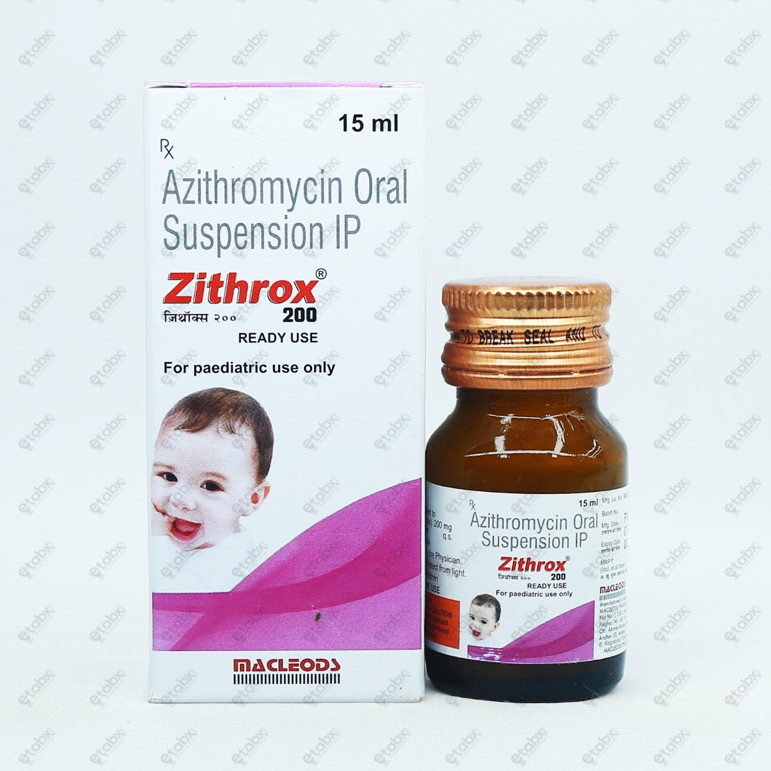 Zithrox 200mg Suspension 15ml