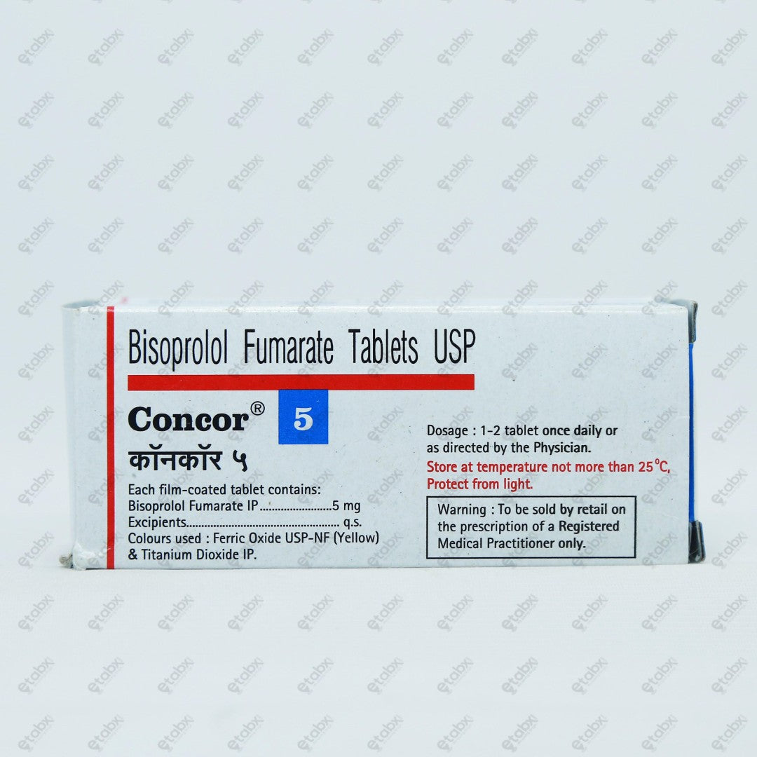 Concor 5mg Tablet 10's
