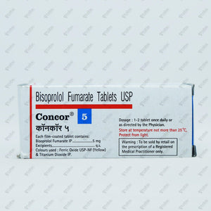 Concor 5mg Tablet 10's
