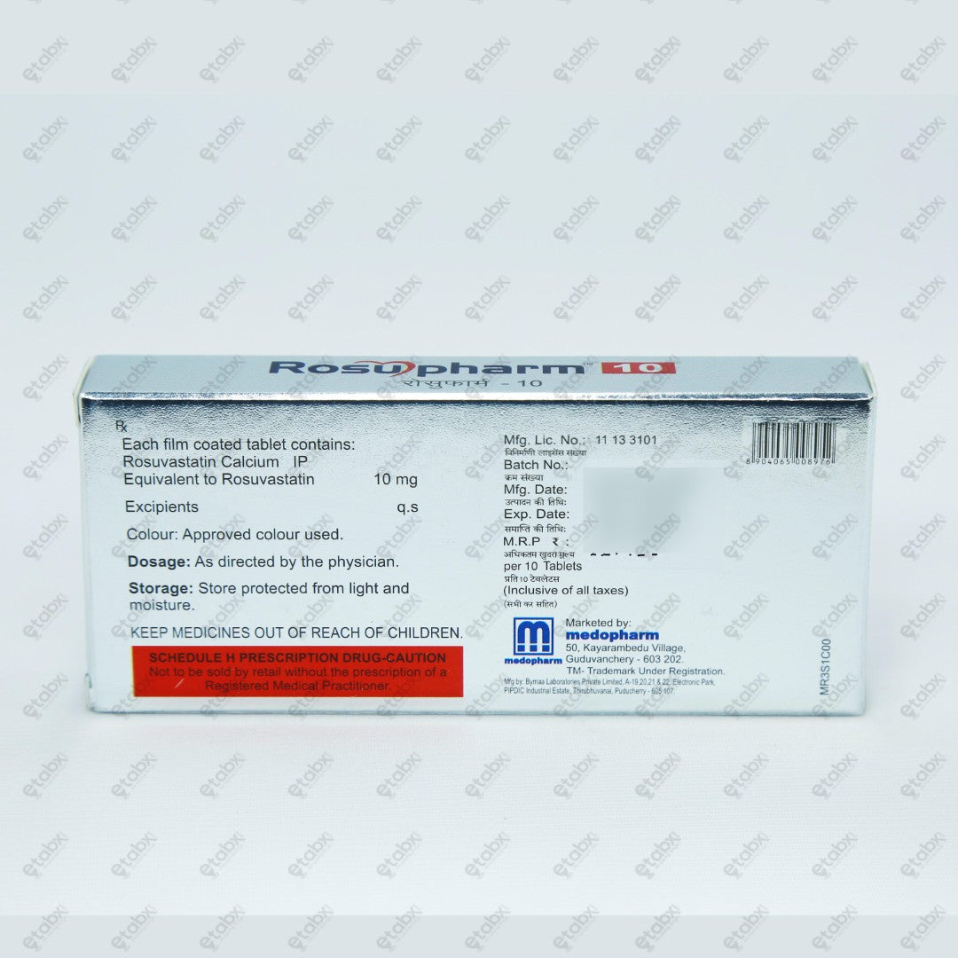 ROSUPHARM 10mg Tablets (10's)