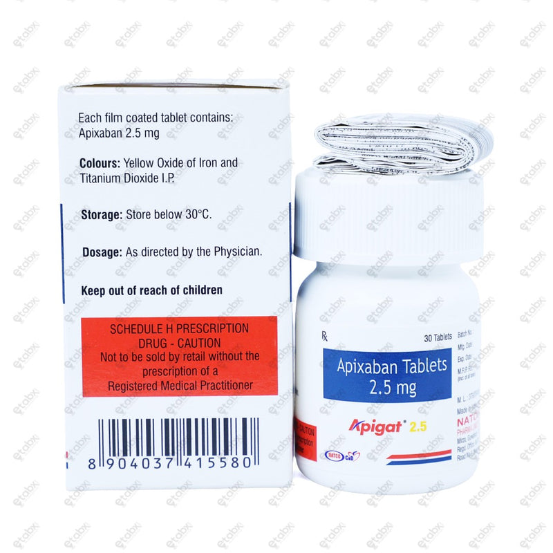 Apigat 2.5mg Tablet 30's