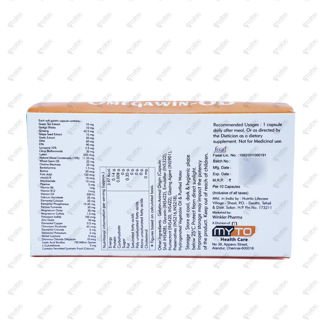 Omegawin OD Tablets 10's