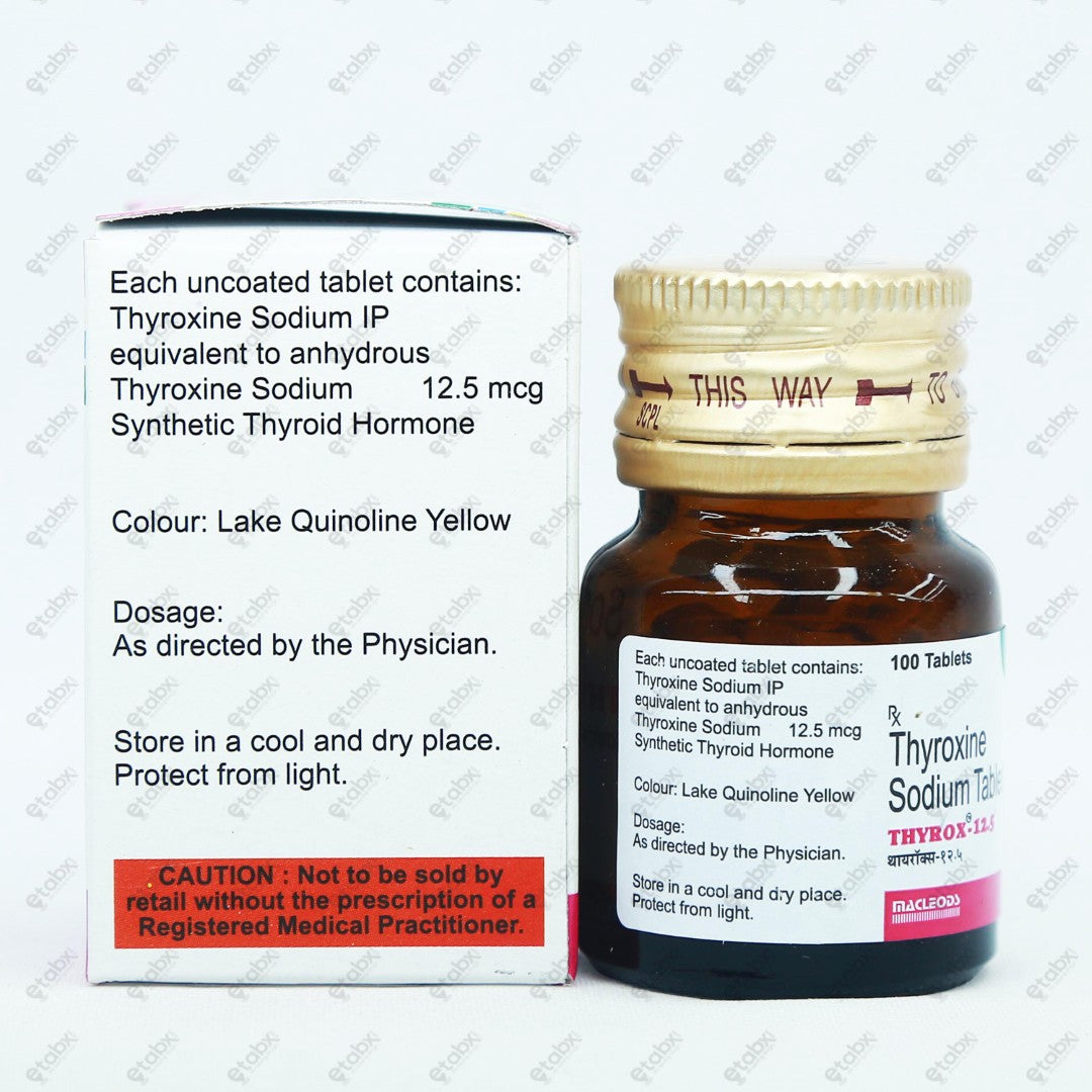 Thyrox 12.5mcg Tablets 100's