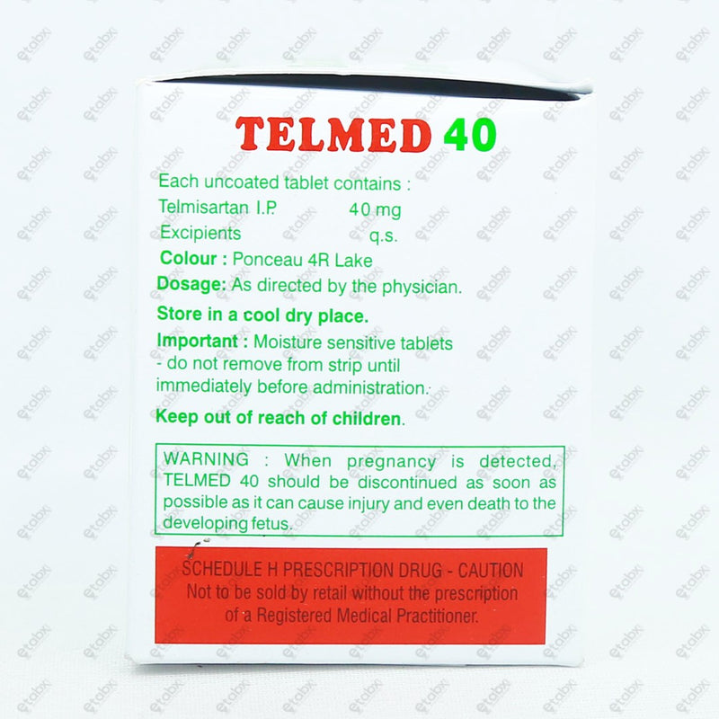 Telmed 40mg Tablet 10's