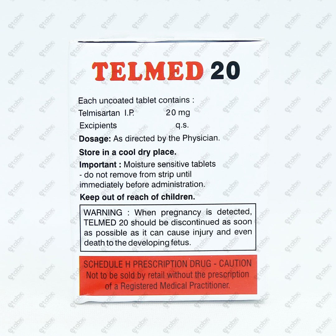Telmed 20mg Tablets 10's