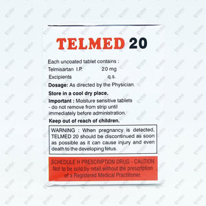 Telmed 20mg Tablets 10's