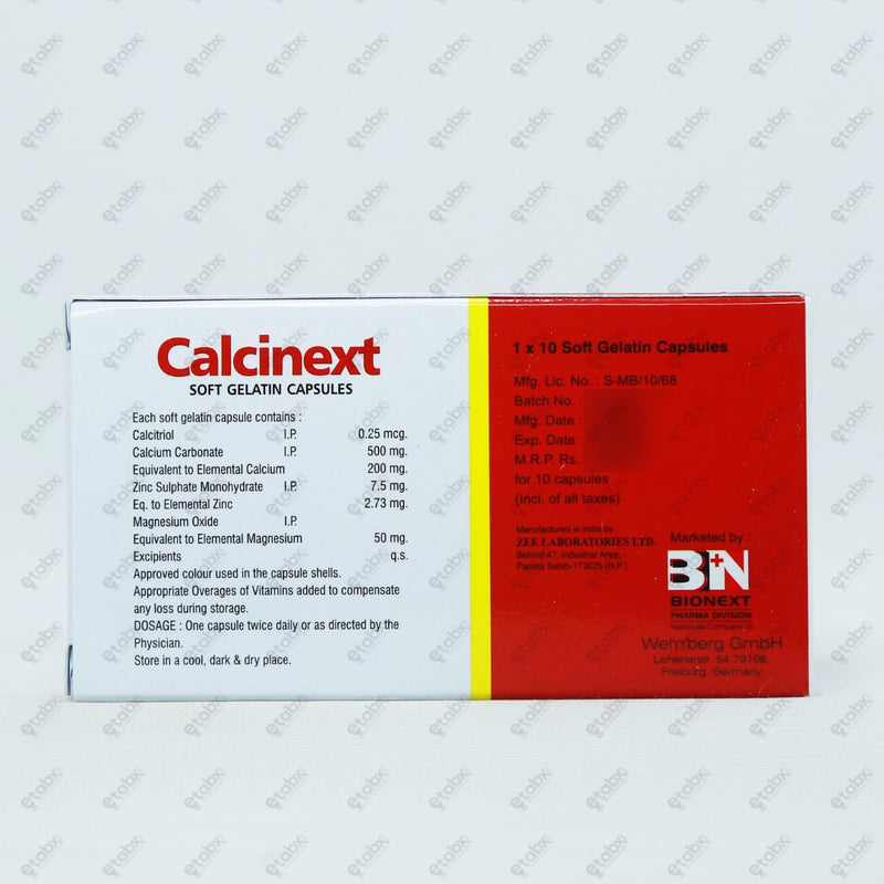 Calcinext Capsules 10's