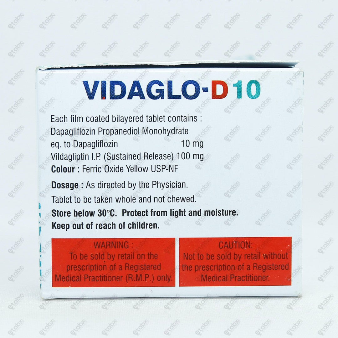 Vidaglo D 10 Tablet 10's