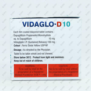 Vidaglo D 10 Tablet 10's