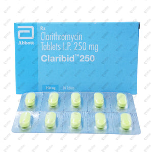CLARIBID 250mg Tablet 10's