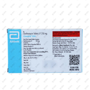 CLARIBID 250mg Tablet 10's