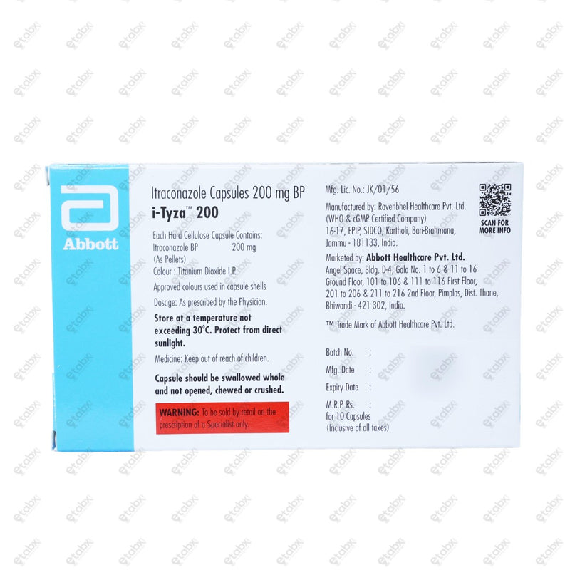 I Tyza 200mg Capsule 10's