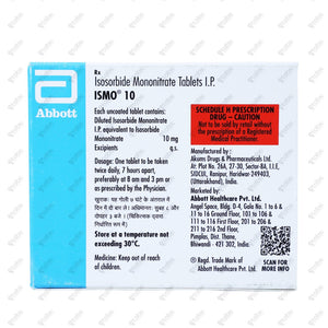 ISMO 10mg Tablet 30's