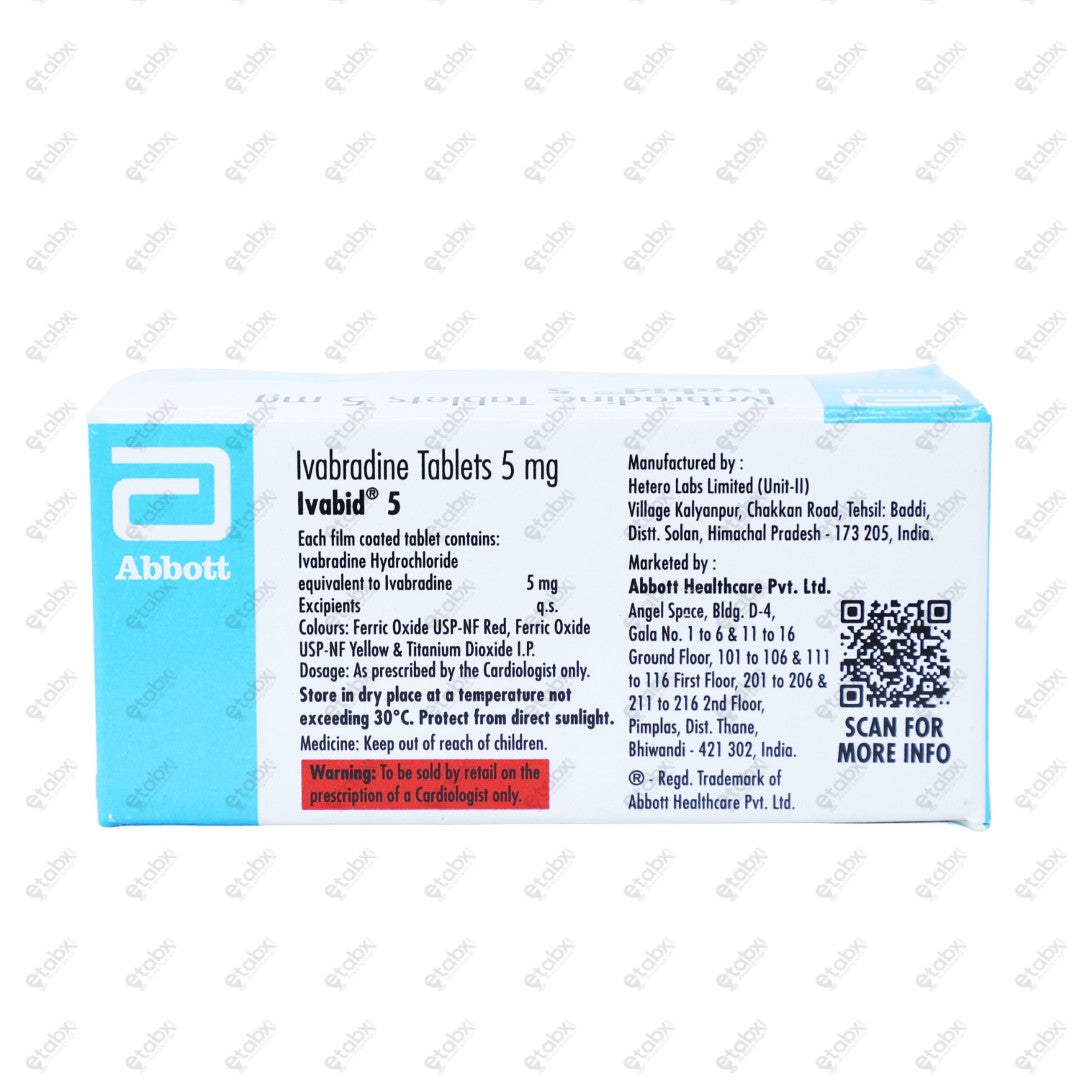 Ivabid 5mg Tablet 14's