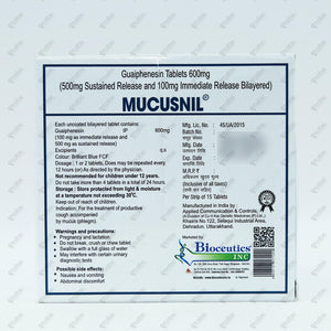 Mucusnil Tablet 15's