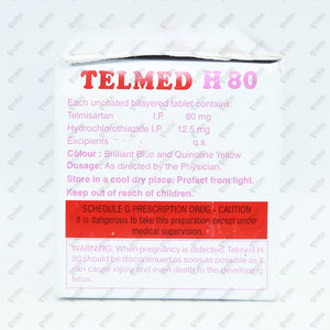 Telmed H 80 Tablets 10's