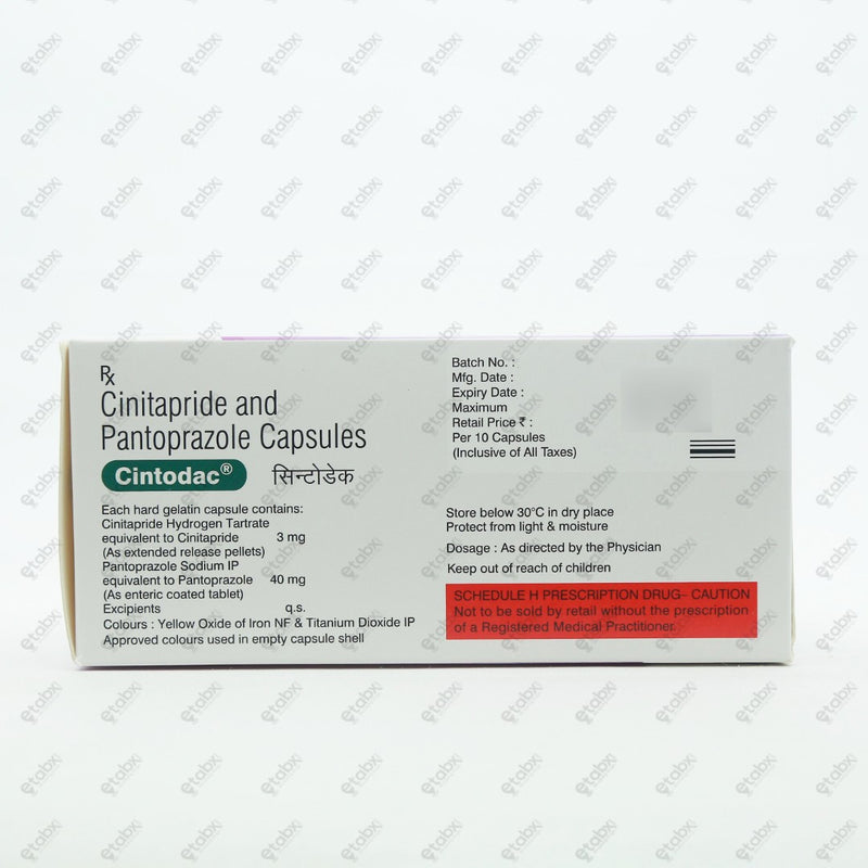 Cintodac Capsule 10's